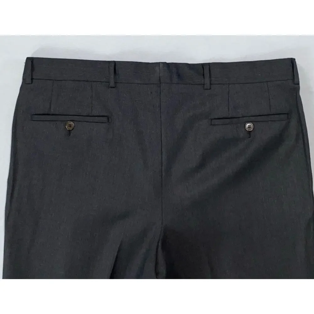 Hugo Boss Dr Hook US Single Pleat/Cuffed Wool Dress Pants, Slacks. 35R, 38X34.5